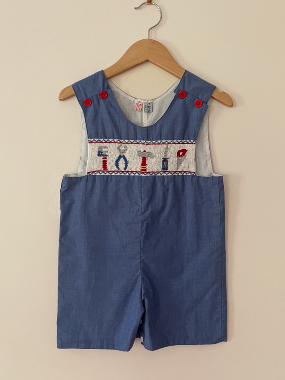 ORIENT EXPRESSED EUC Rare Boys Hand Smocked Tool Jon Jon
